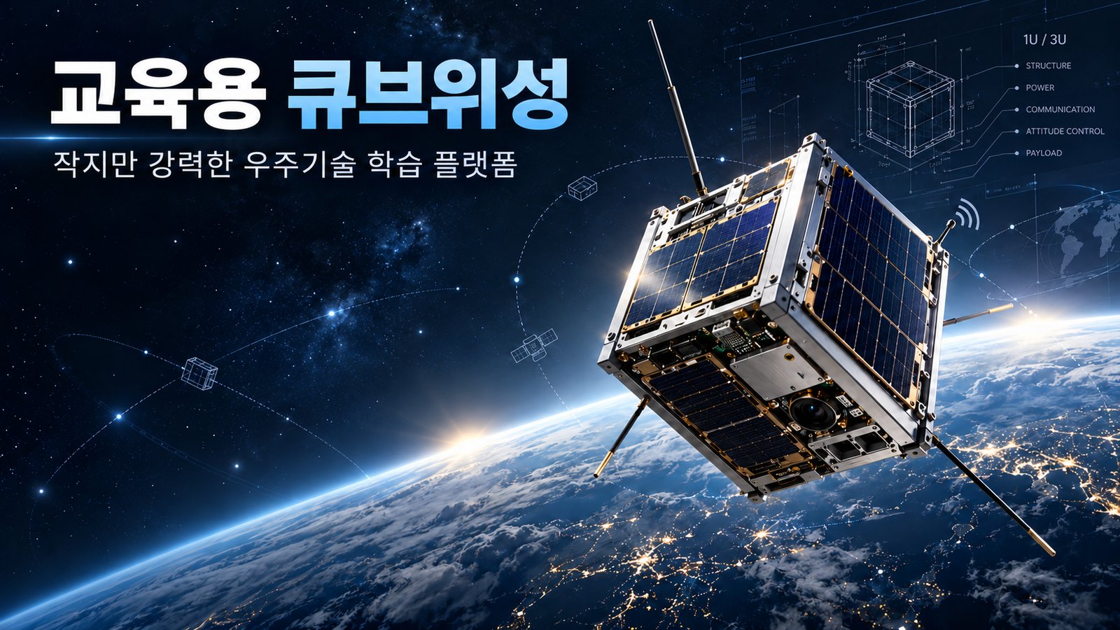 교육용 큐브위성. 작지만 강력한 우주기술 학습 플랫폼